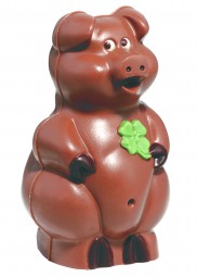 Form für Schokolade: Schwein, sitzend, 14 cm