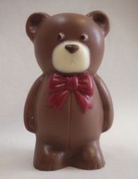 Form für Schokolade: Bär mit Fliege, 10,5 cm