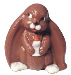 Form für Schokolade: Nuckel-Hase 2 St. a 9,5 cm