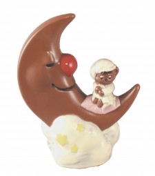 Form für Schokolade: Halbmond/Bär, 19.5 cm