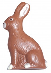 Form für Schokolade: Relief-Hase, 16,5 cm