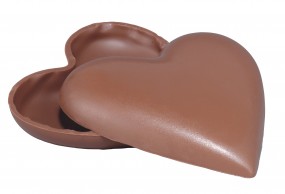Form für Schokolade:, Herz / 2 á 9,5 cm passend zu Art.No.0433