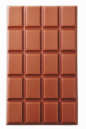 Form für Schokolade: Tafelware, 75 g, Relief