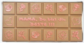 Form für Schokolade, Mama Schokoladentafel, Tafelware, 100 g, Relief