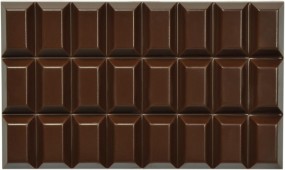 Form für Schokolade, Schokolade-Tafel, Tafelware, 50 g, Relief, 3 St.