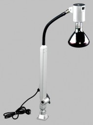 Zuckerlampe aus Schwanenhals & Halter mit Rotlichtlampe, 220 V, 250 W