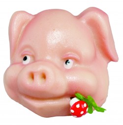 Form für Marzipan: Schweine-Kopf, 65 g