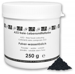 Lebensmittelfarbstoff, Pulver 250 g, schwarz