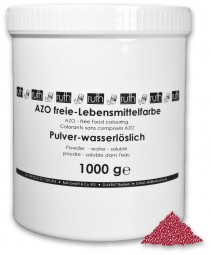 Lebensmittelfarbstoff, Pulver, Echtes Karmin (E120), 1000 g wasserlöslich, rot (bläulich)