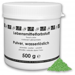 Lebensmittelfarbstoff, Pulver, 500 g, wasserlöslich, grün