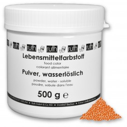 Lebensmittelfarbstoff, Pulver, 500 g, wasserlöslich, orange