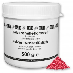 Lebensmittelfarbstoff, Pulver, 500 g, wasserlöslich, erdbeerrot