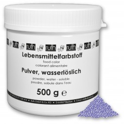 Lebensmittelfarbstoff, Pulver, 500 g, wasserlöslich, violett