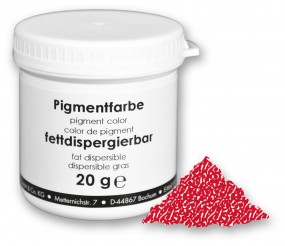 Lebensmittelfarbstoff, Pigment, 20 g, fettlöslich, erdbeerrot