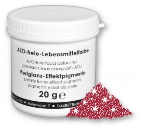 Metallic - EffektfarbeDunkelrot glänzend, 20 g, Lebensmittelfarbstoff: E 172