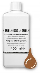 Dekorzuckerüberzugsmittel mit Farbstoff, 400 ml, Metallic - Effektfarbe, Bronze-glänzend