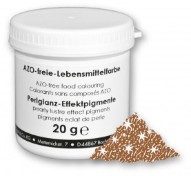 Metallic - EffektfarbeBronze-glänzend, 20 g, Lebensmittelfarbstoff E172