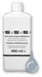 Dekorzuckerüberzugsmittel mit Farbstoff Ruth-silber-glänzend - hell, E171 (Titandioxid), flüssig, 40