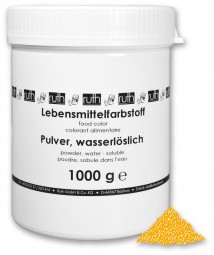 Lebensmittelfarbstoff, Pulver, 1000 g, wasserlöslich, eigelb