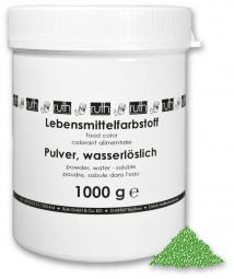 Lebensmittelfarbstoff, Pulver, 1000 g, wasserlöslich, grün