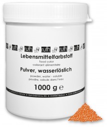 Lebensmittelfarbstoff, Pulver, 1000 g, wasserlöslich, orange