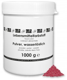 Lebensmittelfarbstoff, Pulver, 1000 g, wasserlöslich, kirschrot