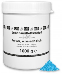 Lebensmittelfarbstoff, Pulver, 1000 g, wasserlöslich, blau *wird ersetzt durch 7108/1000*