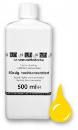 Lebensmittelfarbstoff, flüssig, hochkonz., 500 g, zitronengelb