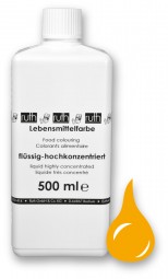 Lebensmittelfarbstoff, flüssig, hochkonz., 500 g, eigelb