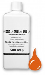 Lebensmittelfarbstoff, flüssig, hochkonz., 500 ml, orange