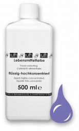 Lebensmittelfarbstoff, flüssig, hochkonz., 500 g, violett