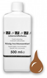 Lebensmittelfarbstoff, flüssig, hochkonz., 500 g, goldbraun