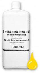 Lebensmittelfarbstoff, flüssig, hochkonz., 1000 g, zitronengelb