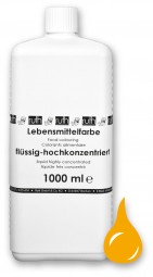 Lebensmittelfarbstoff, flüssig, hochkonz., 1000 g, eigelb