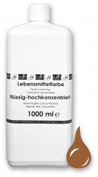 Lebensmittelfarbstoff, flüssig, hochkonz., 1000 g, goldbraun