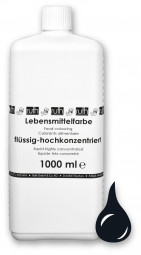 Lebensmittelfarbstoff, flüssig, hochkonz., 1000 g, schwarz