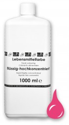 Lebensmittelfarbstoff, flüssig, hochkonz., 1000 g, rosa