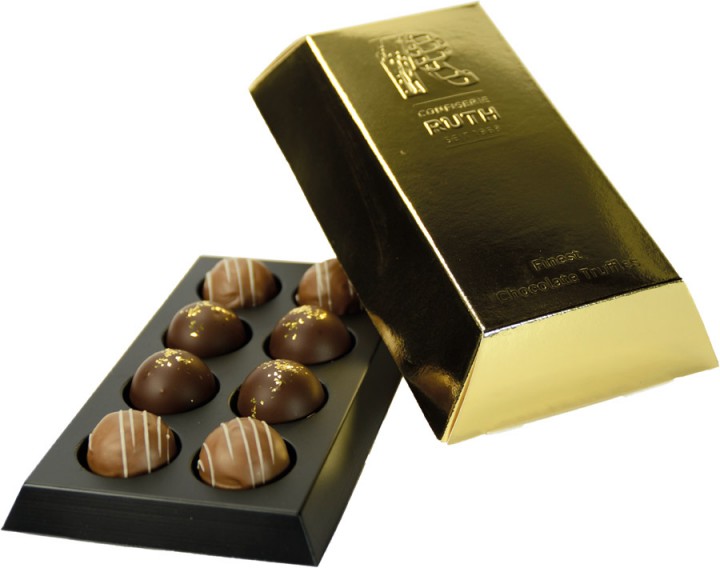 &amp;quot;Goldbarren mit Pralinés&amp;quot; 90 g | Trüffel &amp; Pralinen | Schokolade ...