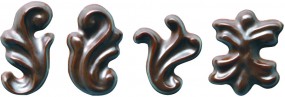 Form für Schoko-Dekore: Dekor, (10) x 32 St.