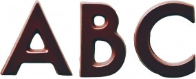 Form für Schoko-Dekore: Buchstaben, (10 x) 26 St.