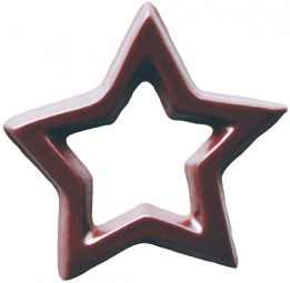 Form für Schoko-Dekore: Stern, (10 x) 19 St.