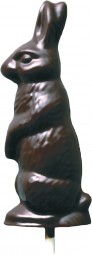 Form für Schoko-Dekore: Lutscherf./Hase, (10 x) 6 St.